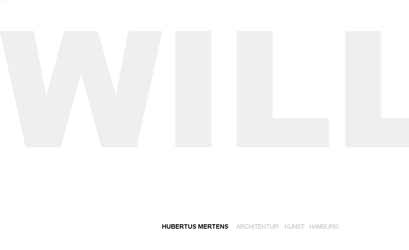 Webseite für den Architekten Hubertus Mertens